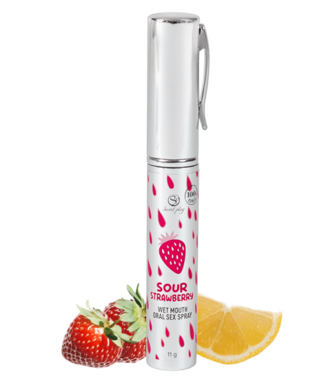 Spray Sexe Oral Fraise Acidulée Bouche Humide 11gr Secret Play